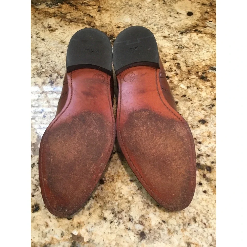 E.T. Wright Crosstown Cap Toe Oxfords Size 11.5 A Brown Leather